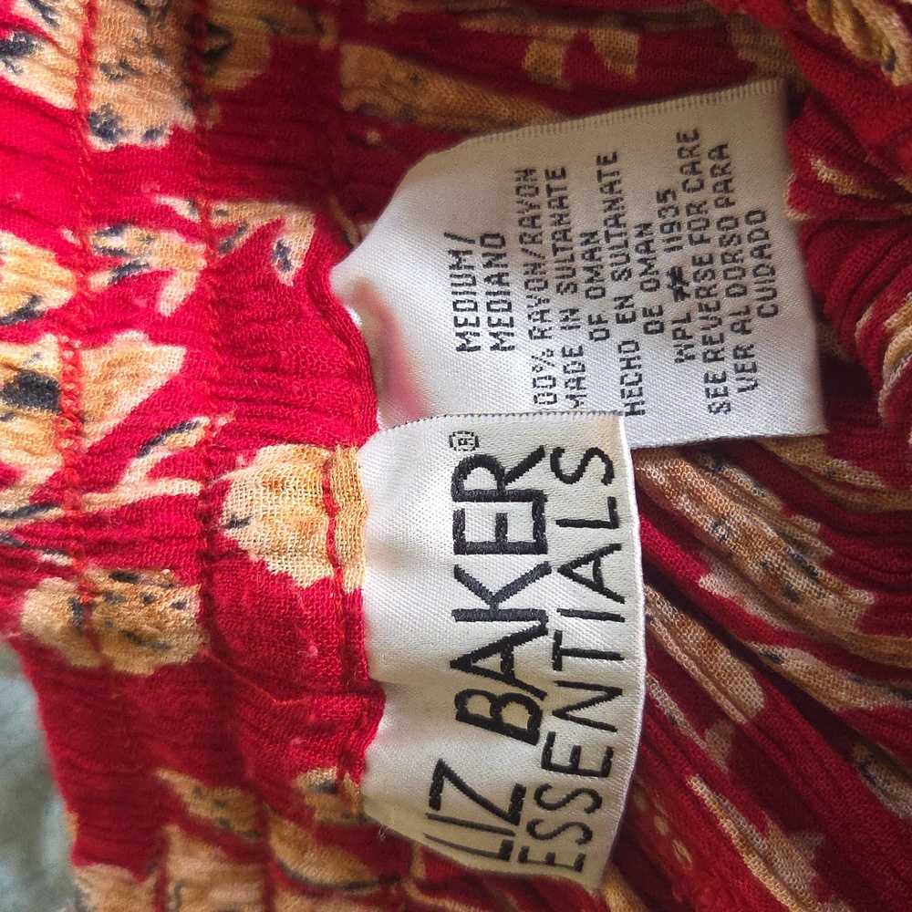 Red Boho Maxi Skirt - Picture 5 of 6